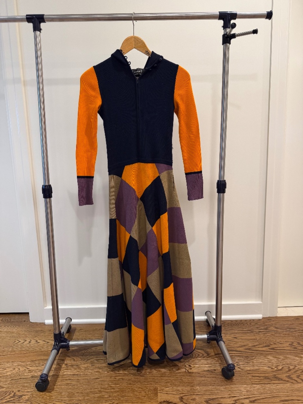 Vintage Wool Avagolf Italy Maxi Dress